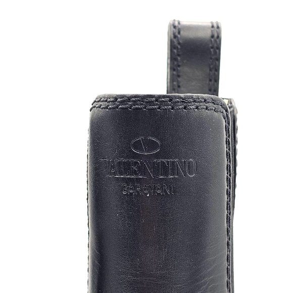 Valentino Trackstud Leather Boots in Black Rockstud EU 37 / US 7 - Picture 6 of 6